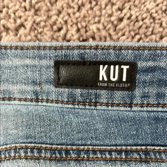 KUT From the Kloth CONNIE HIGH RISE FAB AB CROP Women's Blue Jeans - Picture 5 of 6